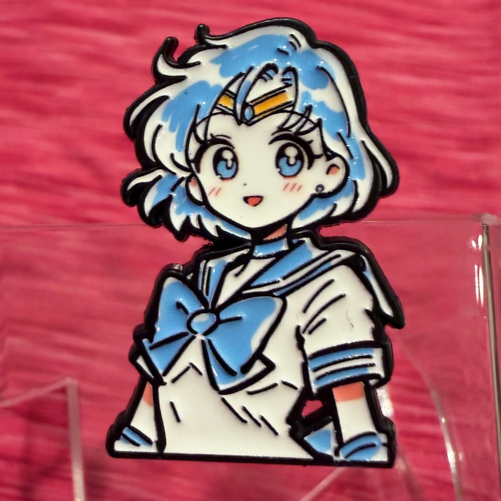 Sailor Mercury kawaii enamel pin - Picture 5 of 7